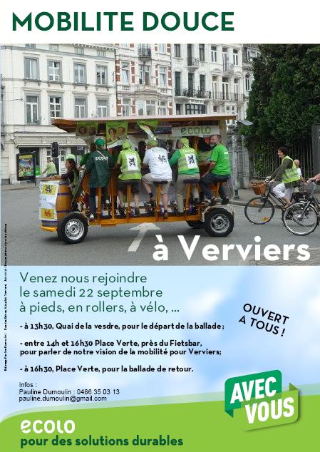 Mobilité douce à Verviers