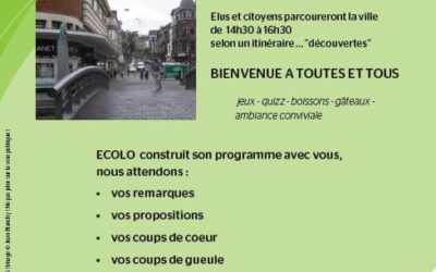 ECOLO Verviers rencontre les citoyens au centre-ville !